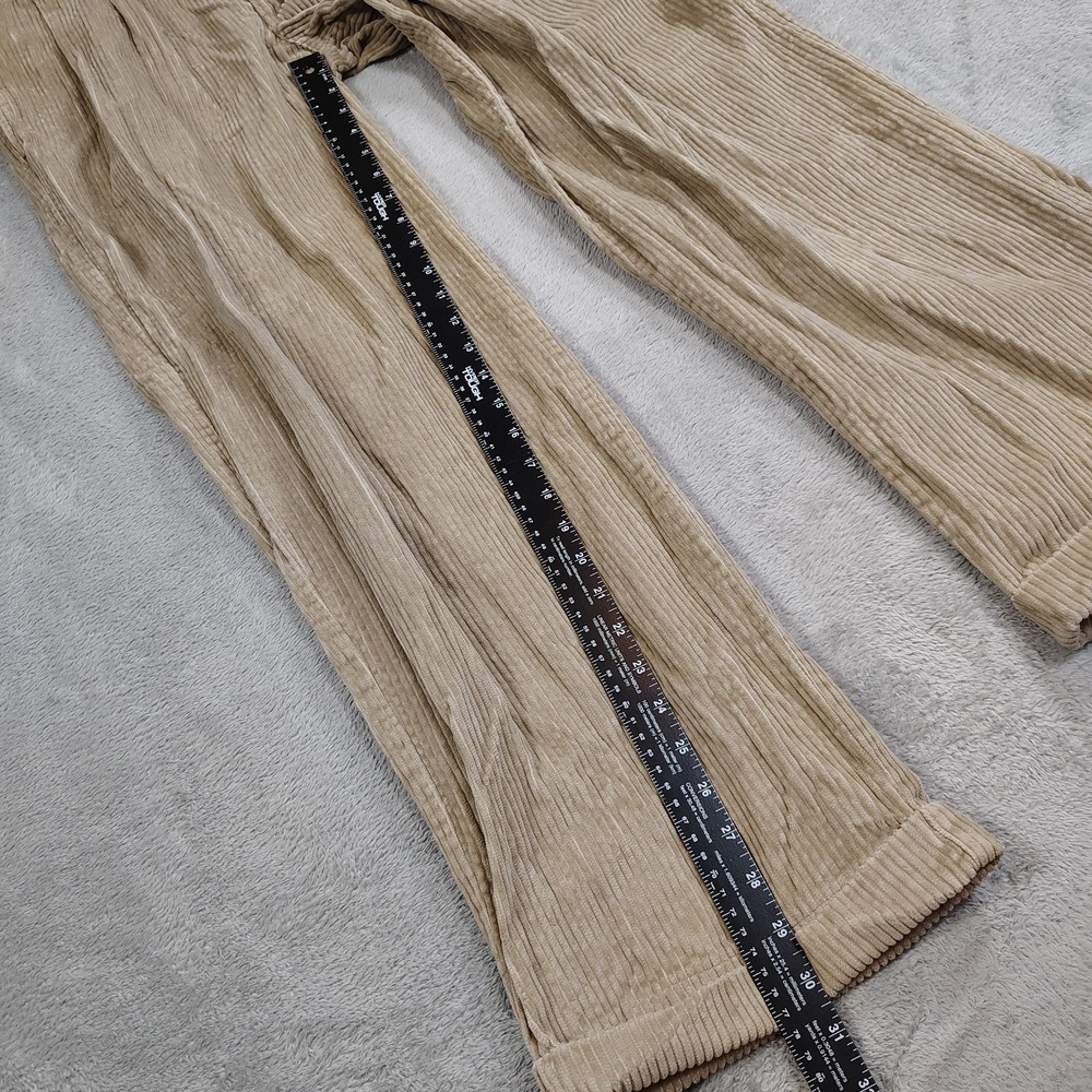 Vintage Gochu Wide Wale Corduroy Cuffed Pleated Corduroy Pants Mens Size 34 X 30 - Picture 5 of 12